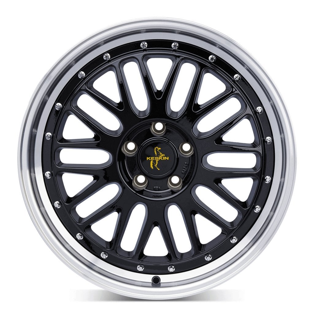 Jantă Keskin Tuning KT22 8.5Jx19 ET35 5x120 black lip polish