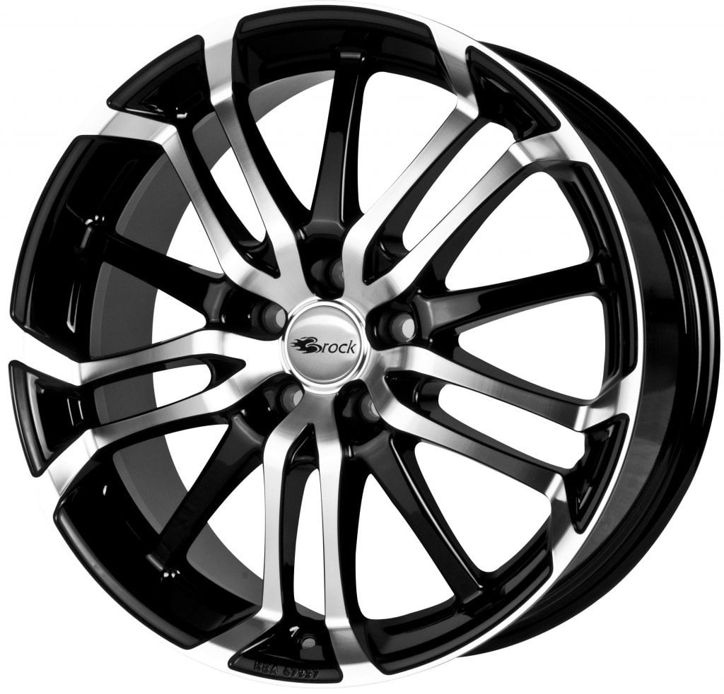 Jantă Brock B26 8.5Jx19 ET45 5x112 Schwarz Glanz Voll-Poliert