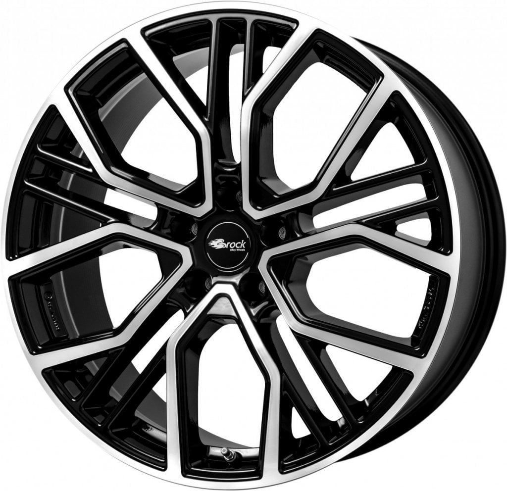 Jantă Brock B41 8.5Jx20 ET50 5x127 Schwarz Glanz Voll-Poliert
