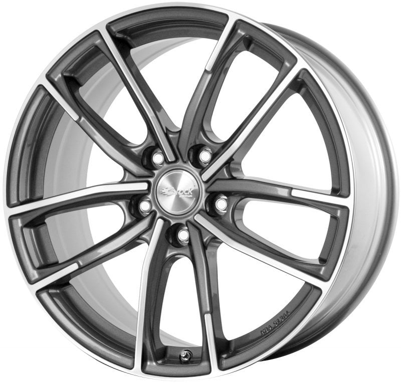 Jantă Brock B38 8Jx18 ET49 5x114.3 Himalaya Grey Voll-Poliert