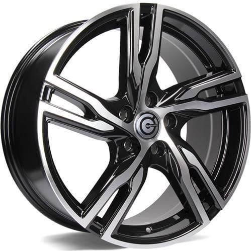 Jantă Carbonado Punch 8Jx18 ET45 5x108 Black Front Polished