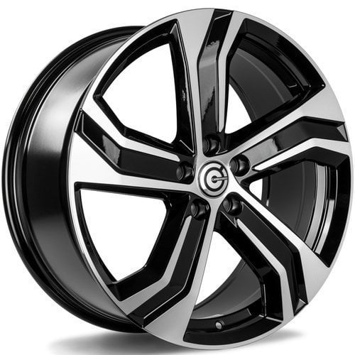 Jantă Carbonado Strike 8Jx18 ET45 5x108 Black Front Polished