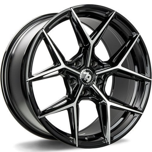 Jantă Seventy9 Scf-B 8.5Jx19 ET35 5x112 Black Front Polished