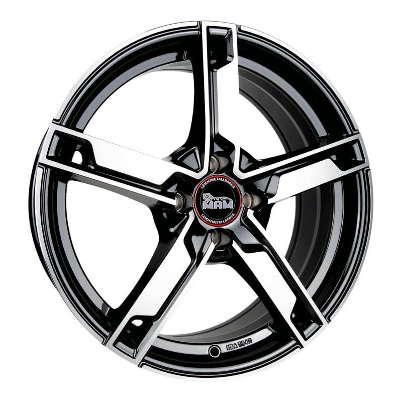Jantă MAM W4 6.5Jx16 ET38 5x100 Felgen BLACK FRONT POLISH