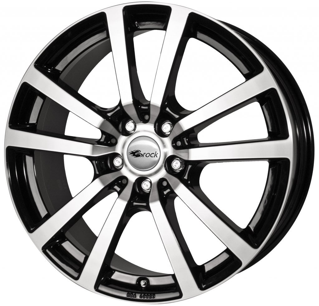 Jantă RC Design RC25 7.5Jx17 ET60 5x130 Schwarz Glanz Voll-Poliert