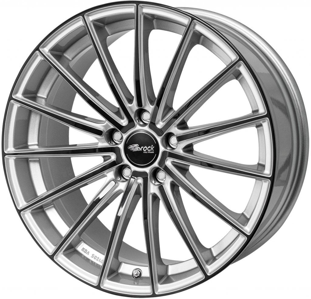 Jantă Brock B36 8.5Jx19 ET44 5x114.3 Kristallsilber Black