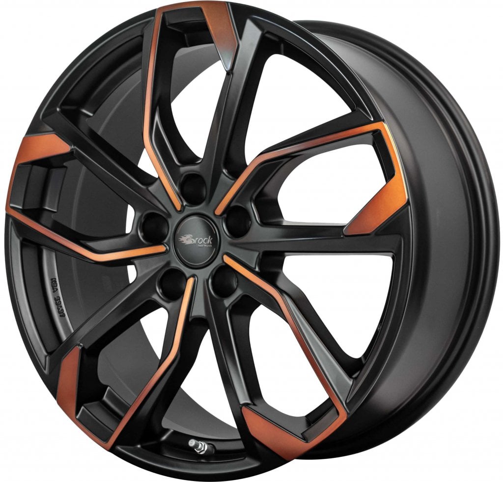 Jantă RC Design RC34 8Jx19 ET45 5x112 Black Orange Matt