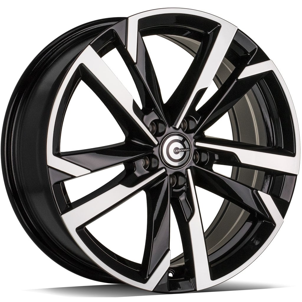 Jantă Carbonado Combat 7Jx17 ET40 5x100 Black Front Polished