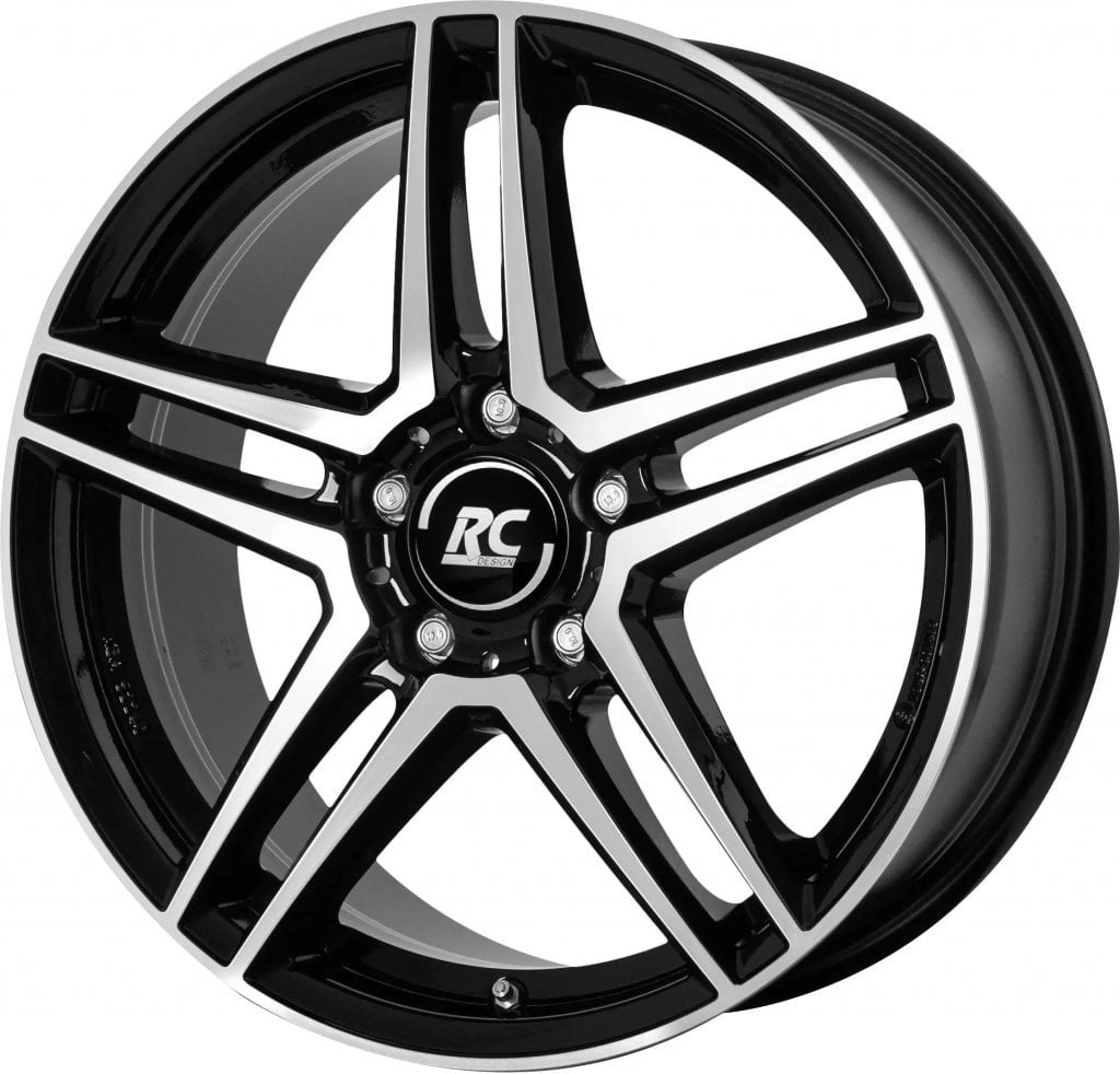 Jantă RC Design RCD17 8.5Jx19 ET54 5x112 Schwarz Glanz Voll-Poliert