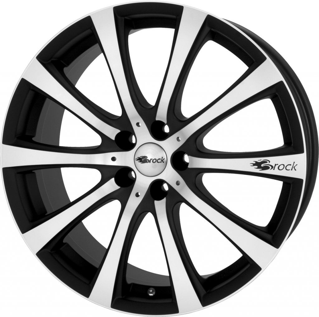 Jantă Brock B21 8Jx18 ET35 4x108 Schwarz Matt Voll-Poliert