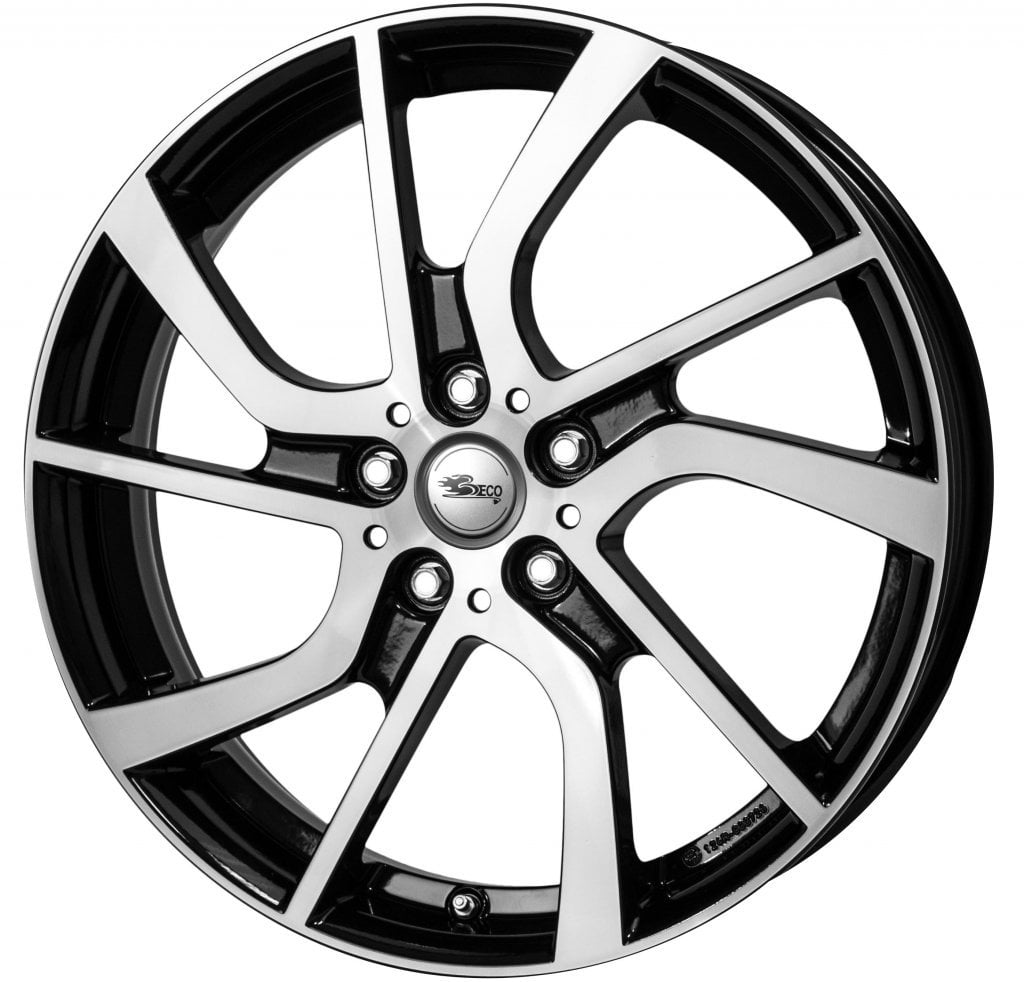 Jantă Brock eB1 5Jx19 ET43 5x112 Schwarz Glanz Voll-Poliert