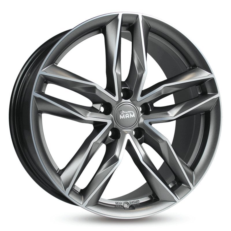 Jantă MAM RS3 8Jx18 ET30 5x112 Felgen MATT PALLADIUM FRONT POLISH