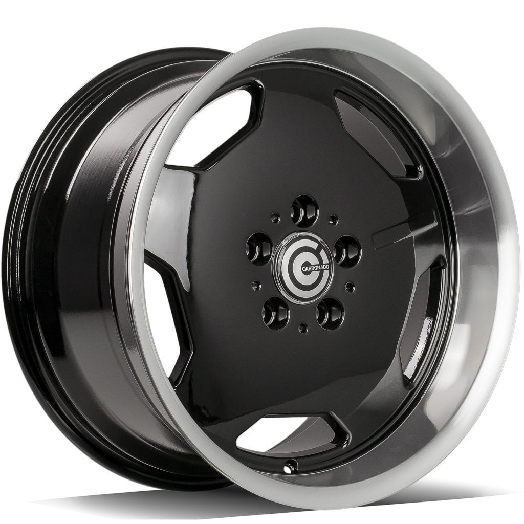 Jantă Carbonado Retro 8Jx17 ET35 5x112 Black Glossy Lip Polished