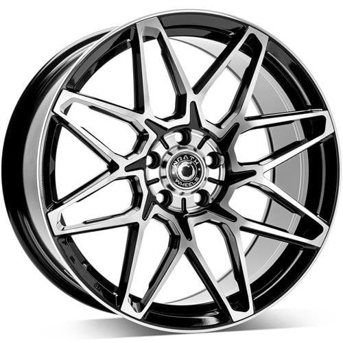 Jantă Wrath Wheels WF-6 8Jx18 ET42 5x112 Black polished