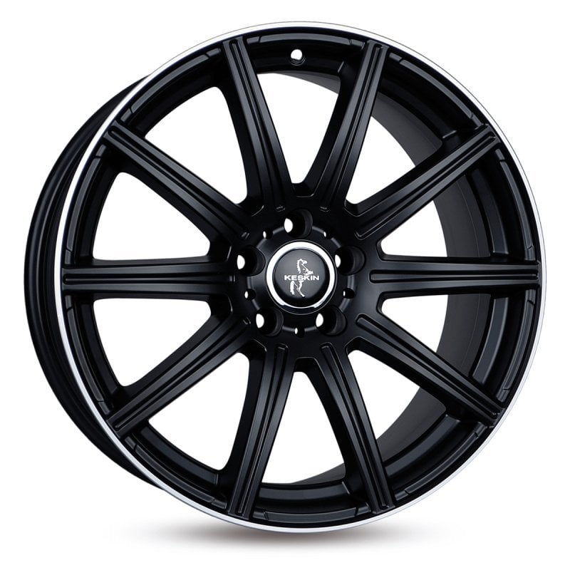 Jantă Keskin Tuning KT16 8.5Jx19 ET30 5x112 MATT BLACK LIP POLISH