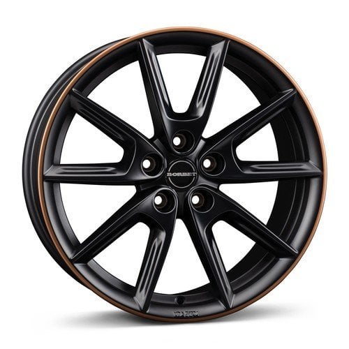 Jantă Borbet LX18 8Jx18 ET44 5x112 Black Matt Rim Copper