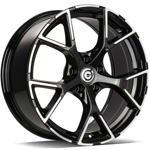 Jantă Carbonado River 8Jx18 ET45 5x112 FP Black Front Polished