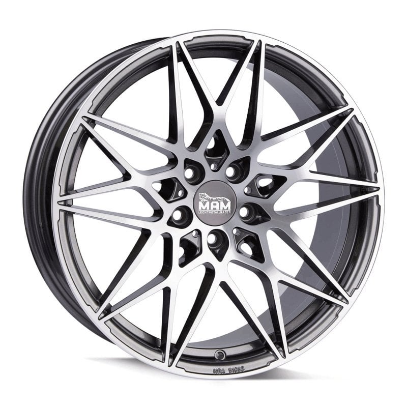 Jantă MAM B2 8.5Jx19 ET35 5x120 Felgen PALLADIUM FRONT POLISH