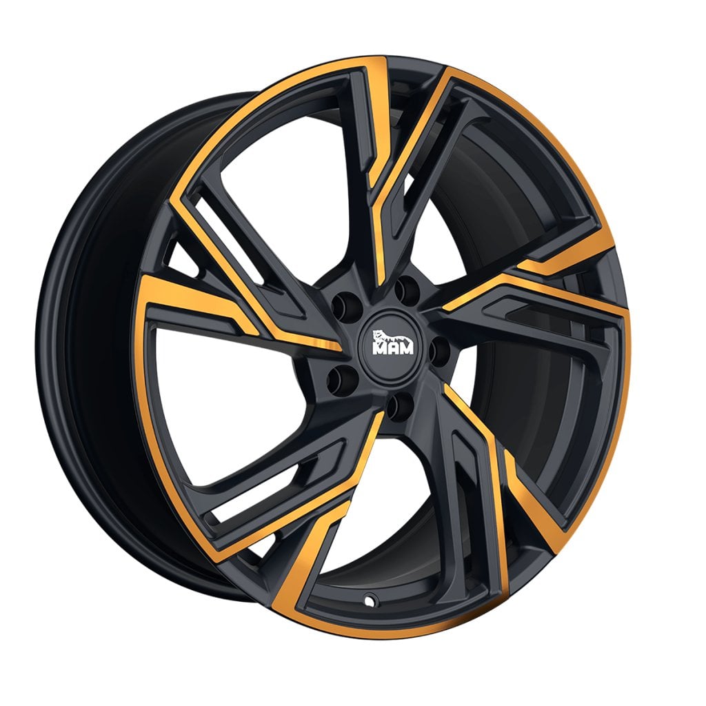 Jantă MAM RS5 8Jx18 ET40 5x108 Felgen MATT BLACK FRONT COPPER