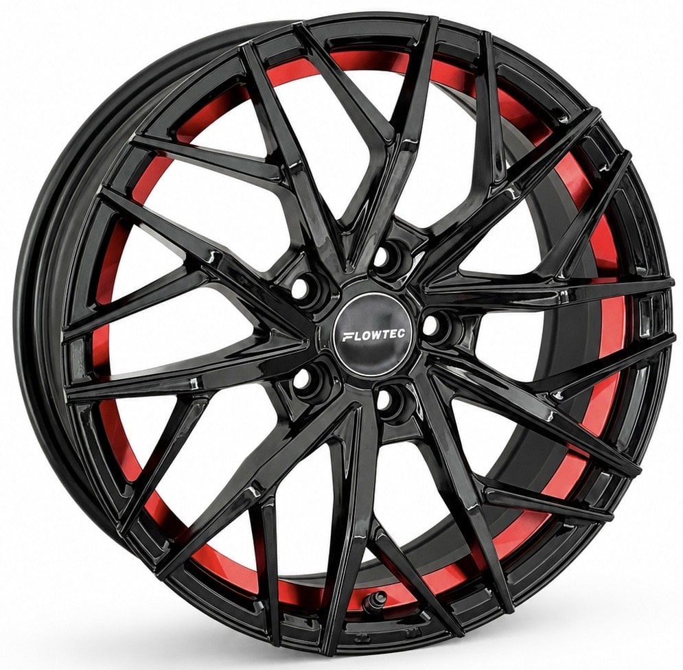 Jantă Flowtec Venti 7.5Jx17 ET45 5x112 black red glossy