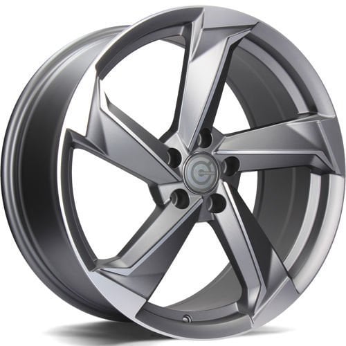Jantă Carbonado Twist 8Jx18 ET35 5x112 Matt Anthracite Front Polished