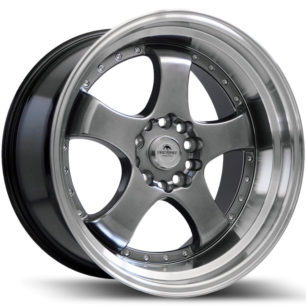 Jantă Forzza Flamber 8.5Jx19 ET30 5x114.3 Hyper Black/Lip Machined