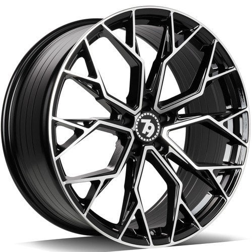 Jantă Seventy9 Scf-H 8Jx18 ET35 5x112 FP Black Front Polished