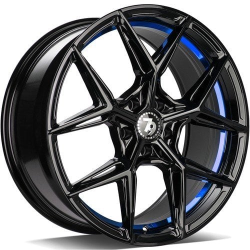 Jantă Seventy9 Scf-B 9Jx18 ET35 5x120 Black glossy blue inner lip