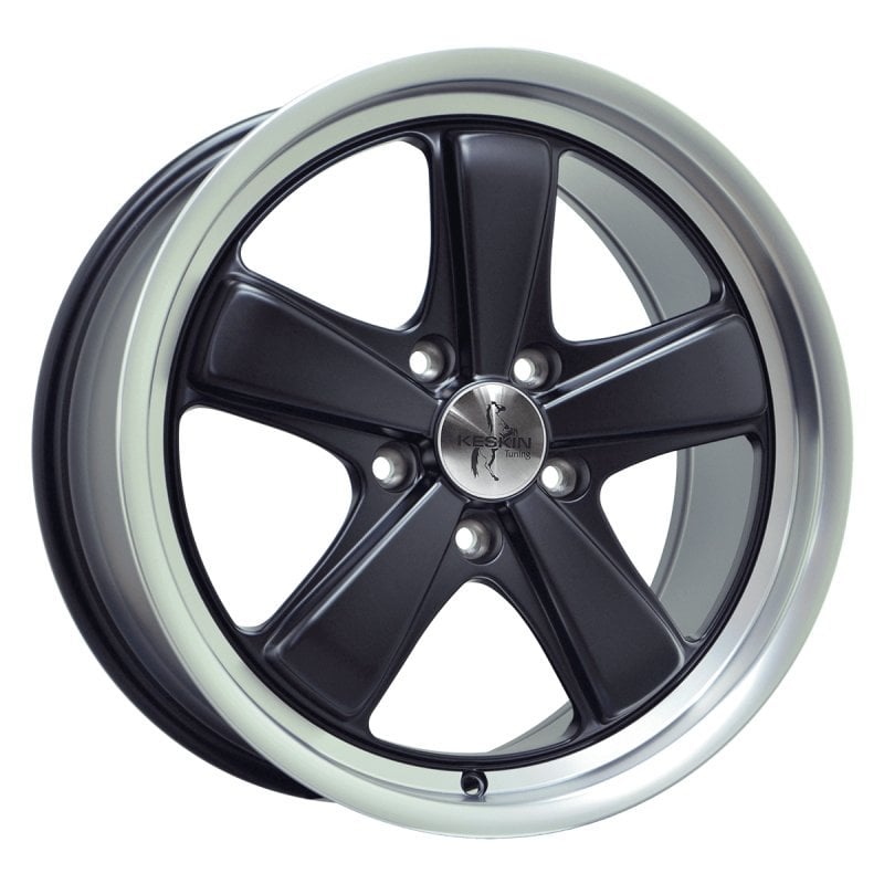 Jantă Keskin Tuning KTPO1 8.5Jx19 ET50 5x130 MATT BLACK LIP POLISH